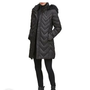 Black Marc New York Down Filled Puffer Coat NWT